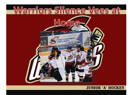 Warriors beat Vees at home